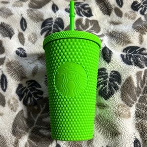 BNWT Neon Green Starbucks Tumbler